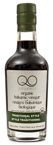 QO USDA Certified Organic Aged Thick Balsamic Vinegar of Modena Traditional Style